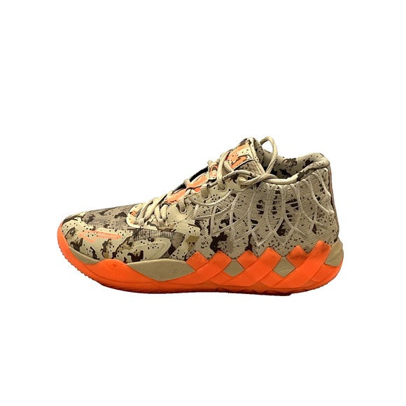 PUMA LaMelo Ball MB.01 Camo Orange 379217-01 Basketball Shoes Men's Size 13